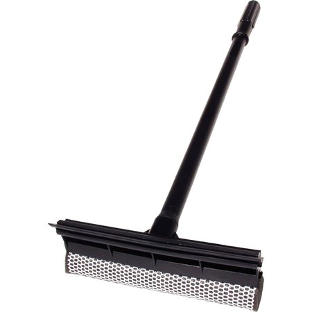 UNGER Squeegee, Plastic, Scrubber, 24" Handle, Black, PK 20 UNGAUSQ0CT